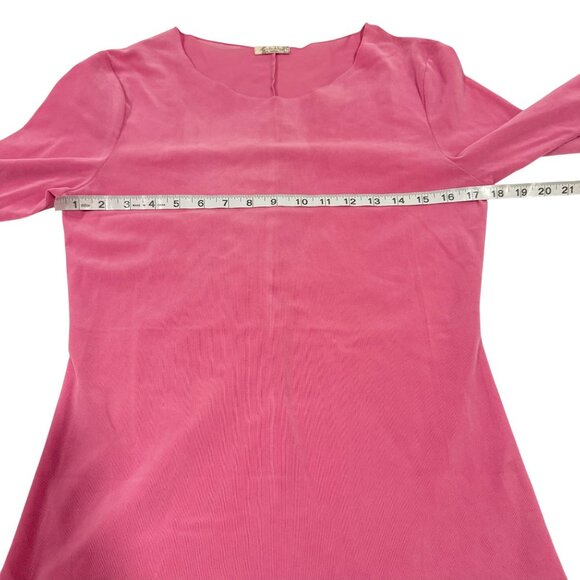 Intimately by Free People Countdown Flocked Top Pink Rose Size M - Picture 5 of 6